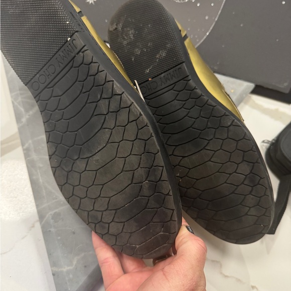 Jimmy Choo men’s chrome gold loafers size 43 - Picture 5 of 11